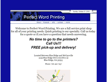 Tablet Screenshot of perfectword.com