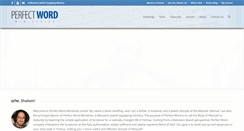 Desktop Screenshot of perfectword.org